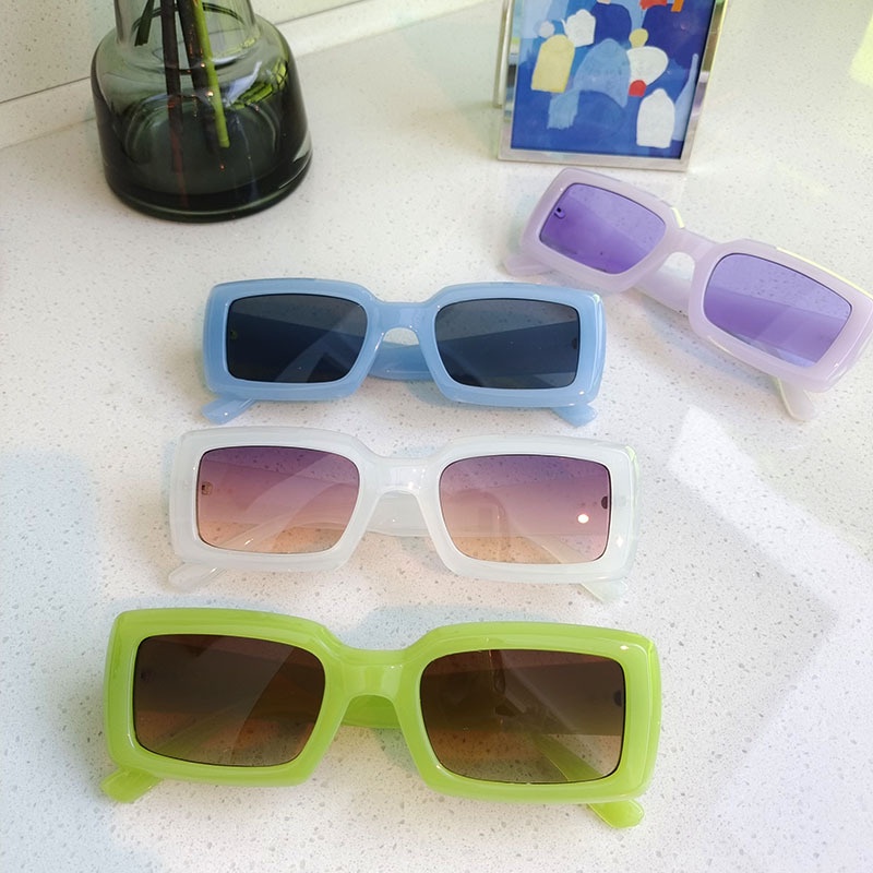 (JIUERBA) Kính Râm Chống Nắng Mùa Hè Màu Kẹo Tươi Mới Phong Cách Hàn Quốc