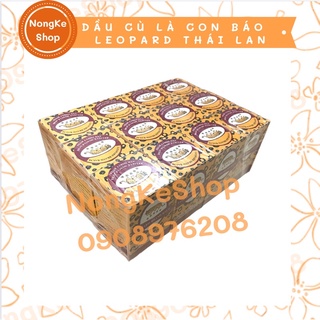 Lố 12 hủ dầu cù là con báo leopard 40g thái lan