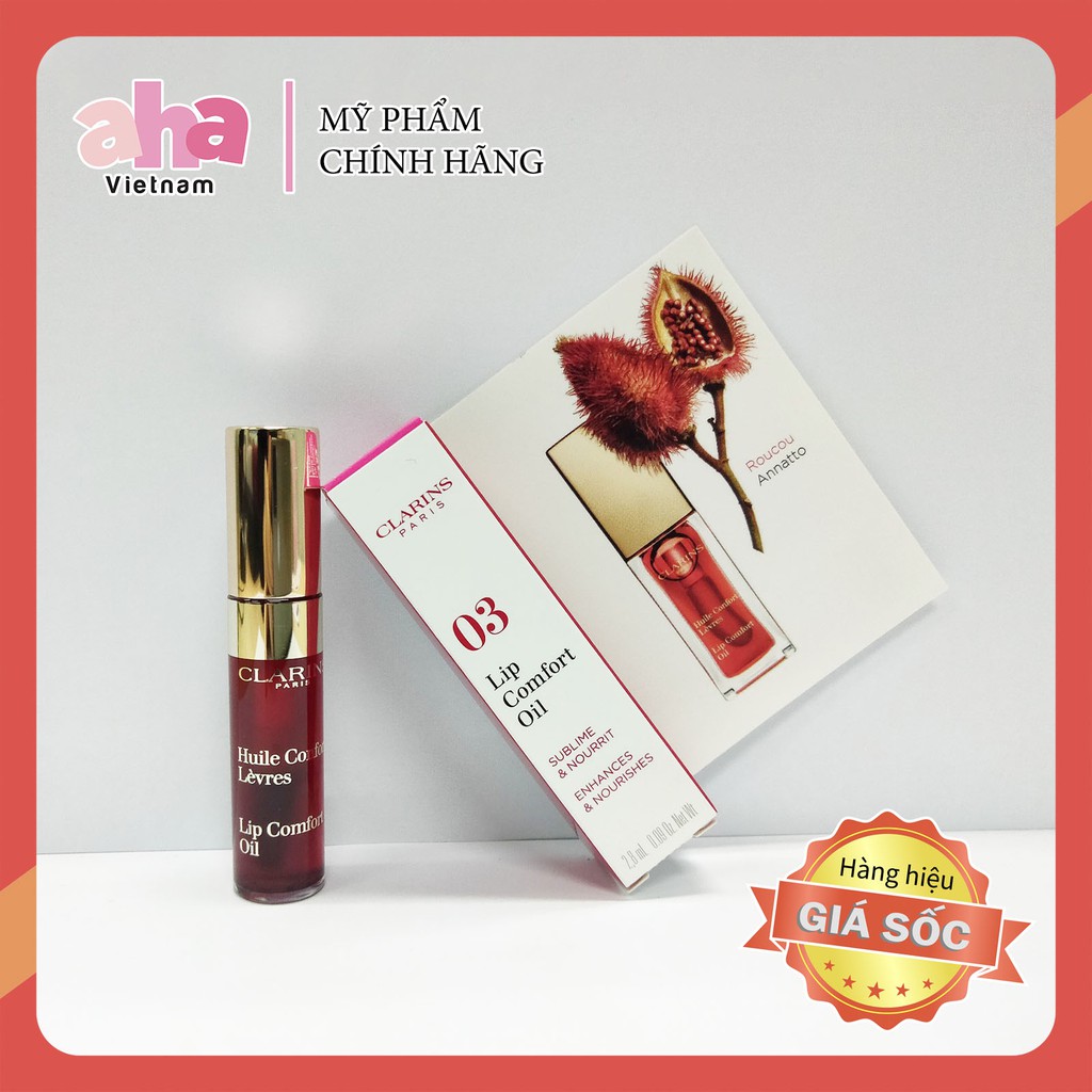 Dầu dưỡng môi Clarins Instant Light Lip Comfort Oil 2.8ml | BigBuy360 - bigbuy360.vn