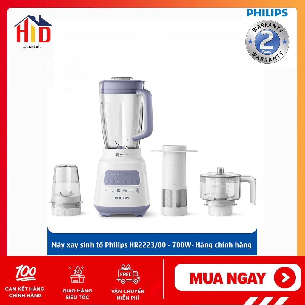 [Mã ELHA22 giảm 6% đơn 300K] Máy xay sinh tố cao cấp Philips HR2223 - bảo hành 24 tháng