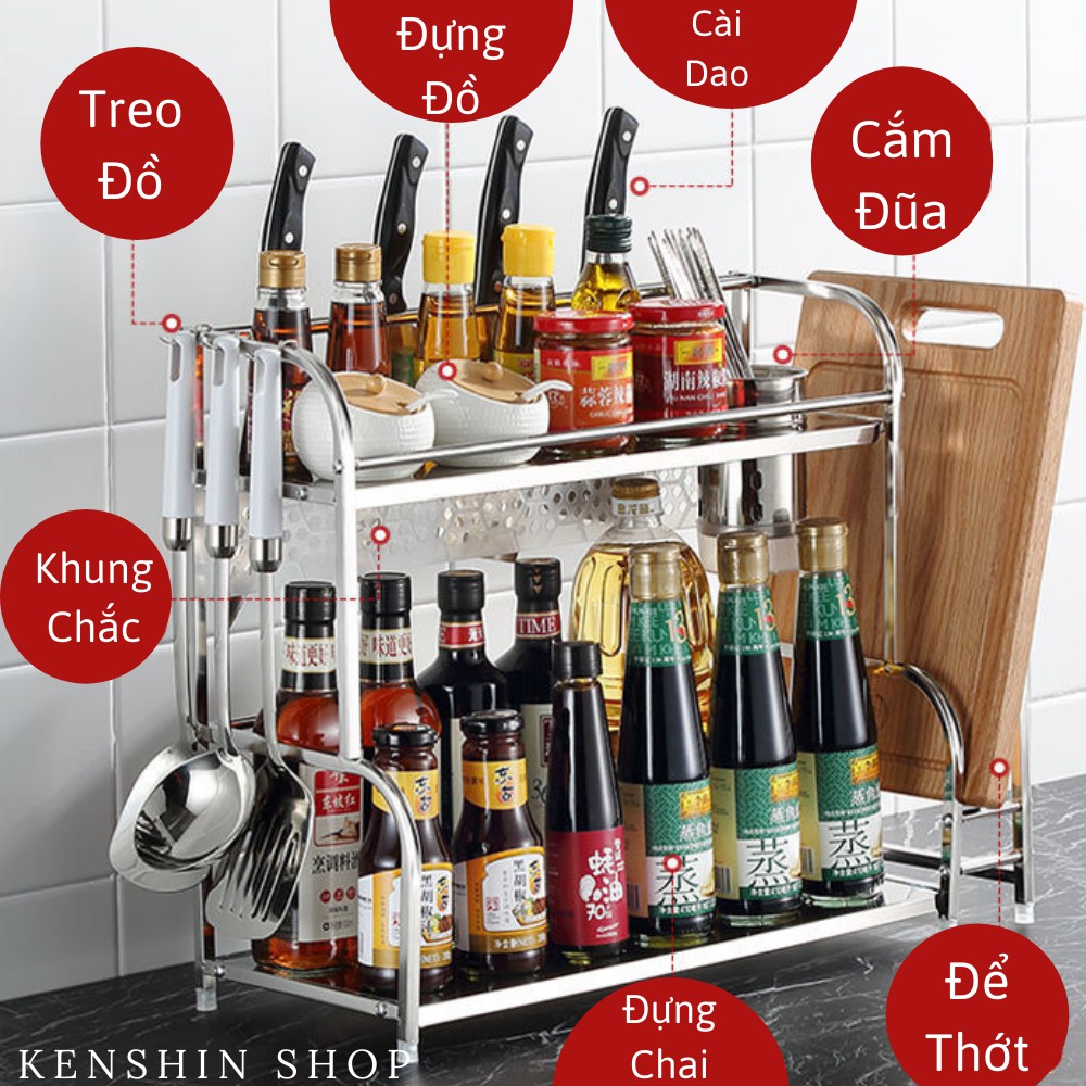 Kệ Gia Vị, Kệ Đựng Gia Vị Nhà Bếp Đa Chức Năng KENSHIN SHOP | BigBuy360 - bigbuy360.vn
