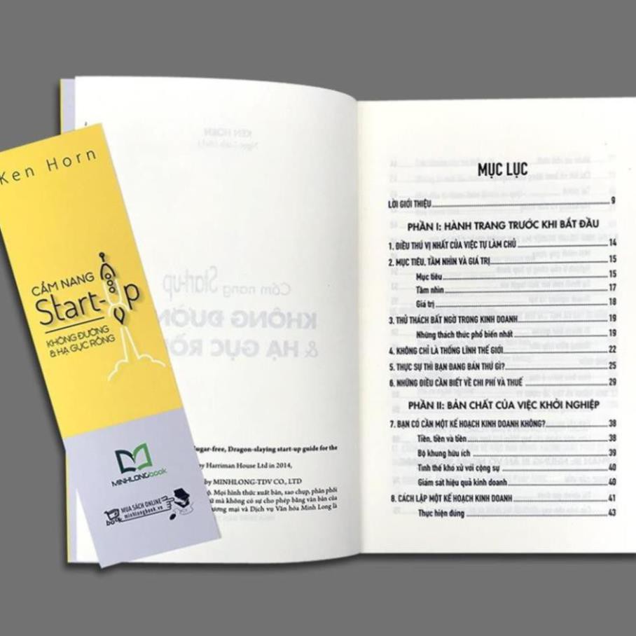 Sách: Cẩm Nang Start Up - Không Đường Và Hạ Gục Rồng [ Minh Long ]