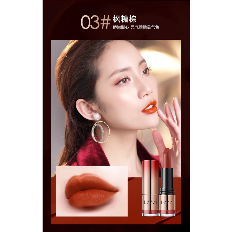 Son Môi Leezi Chống Thấm Nước Lâu Trôi 3 Màu Sắc Lựa Chọn Cho Nữ NO.5479