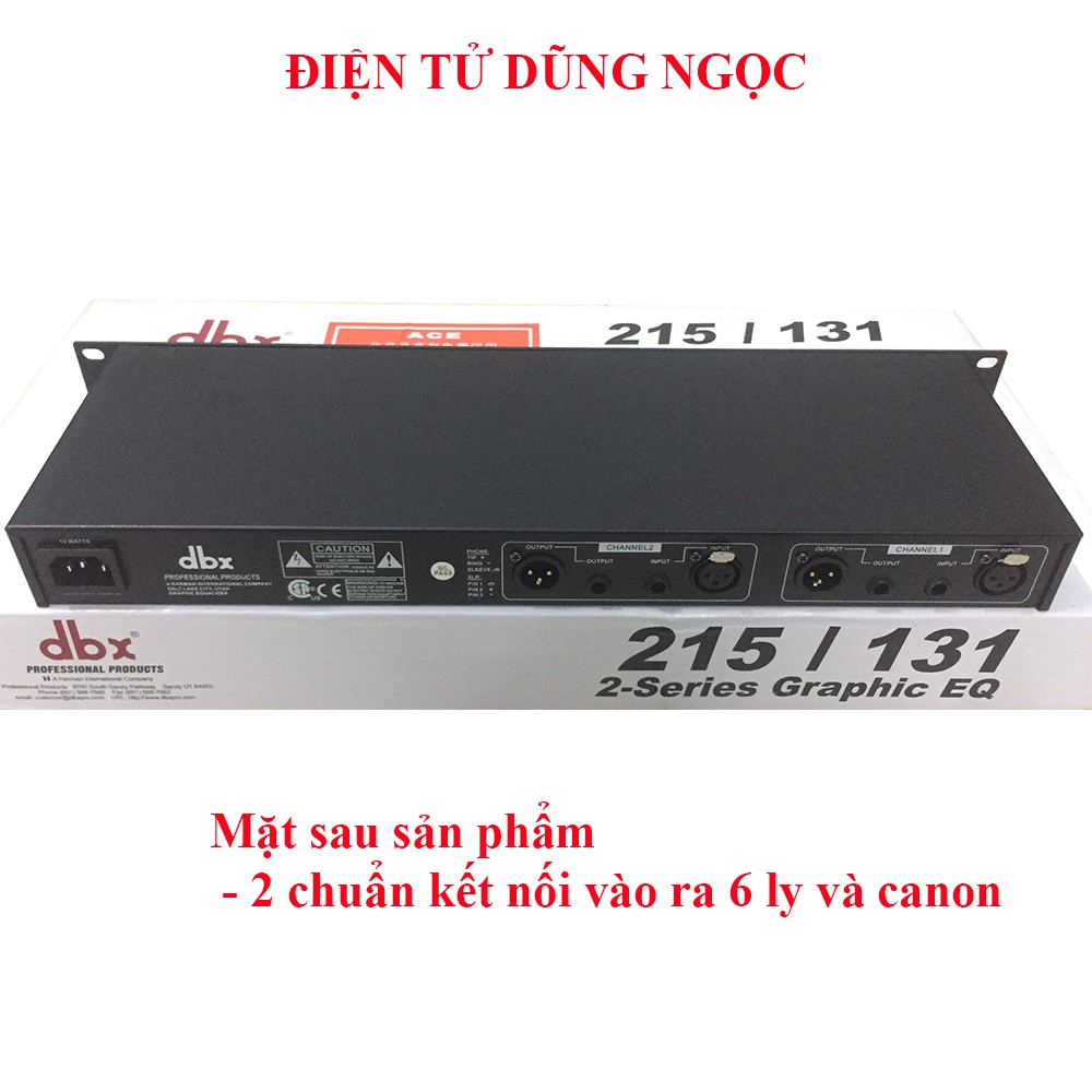 Lọc Tiếng Equalizer DBX - 215