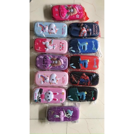 HỘP BÚT 3D HOẠ TIẾT HOẠT HÌNH KUTE CHỐNG THẤM NƯỚC CHO BÉ TRAI VÀ BÉ GÁI