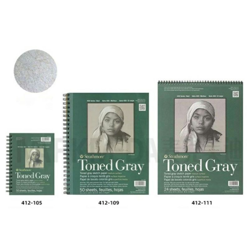 |Order| Sổ phác thảo Strathmore 400 Series Sketch Paper - Toned Tan/Toned Gray