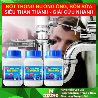 Bột thông cống - bột thông cống cực mạnh - thần thánh xử lý tắc đường ống, bồn cầu, bồn rửa bát, ống nước ndzung