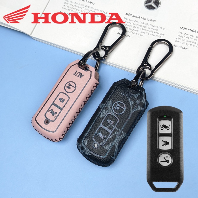 Bọc smartkey honda sh và sh mode PCX che phím bấm loại 3 nút bấm (SHK Móc D)