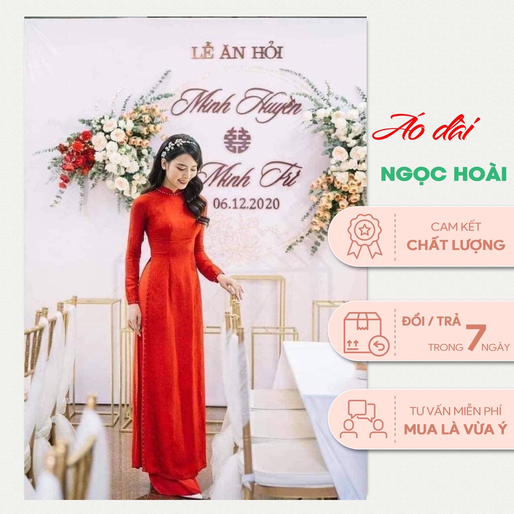 Áo dài gấm tơ thiết kế 4 tà các màu TRẮNG , ĐỎ, HỒNG, XANH nổi bật, sang trọng và lịch sự tạo điểm nhấn, sự quý phái