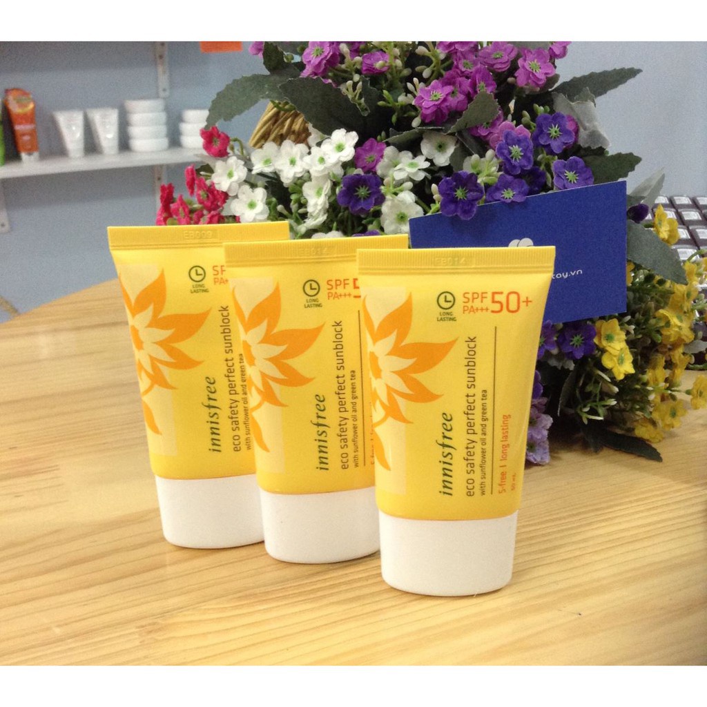 Kem Chống Nắng Innisfree Eco Safety Perfect Sunblock Spf50+ Hàn Quốc 50ml