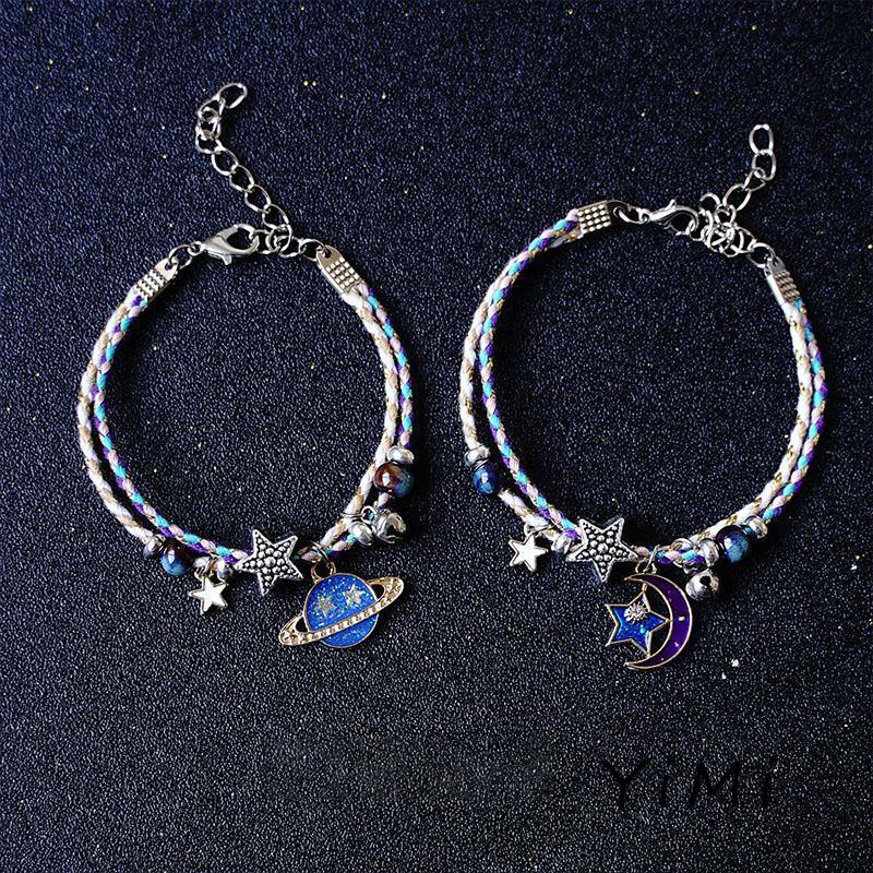 【Yimi.Vn】Vòng Tay Hình Hành Tinh Ngôi Sao Mặt Trăng Cho Nữ Sinh Bạn Gái