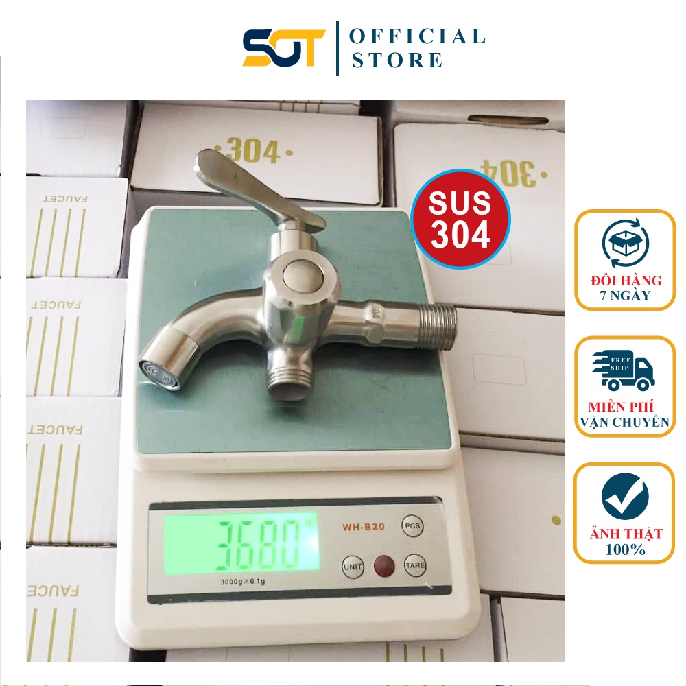 Củ sen tắm, vòi tắm lạnh INOX 304 cao cấp ti đồng