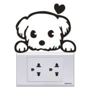 Sticker dán trang trí công tắc, họa tiết động vật ấn tượng và dễ thương