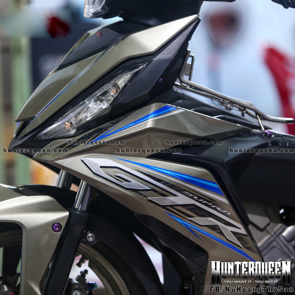 Tem rời cao cấp chất liệu candy dán xe Winner V1 GTR, dán xe màu xám. Decal chống nước, bền màu, độ dính cực kỳ cao