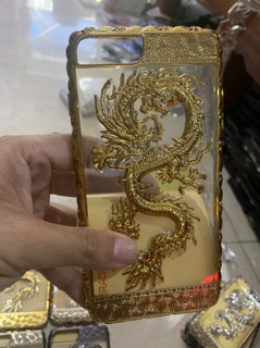Ốp lưng iPhone 6, 6plus, 7plus/8plus dẻo in rồng nổi 3D