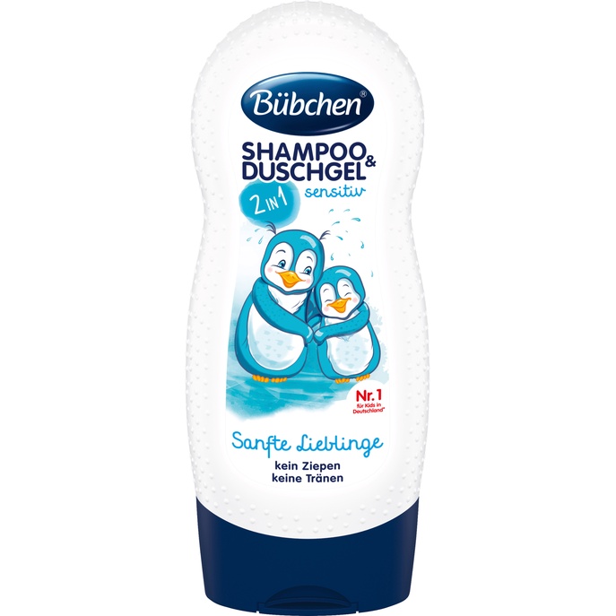 Sữa Tắm Gội 2 trong 1 Bubchen Kids Shampoo Duschgel 230 ml - Chim cánh cụt