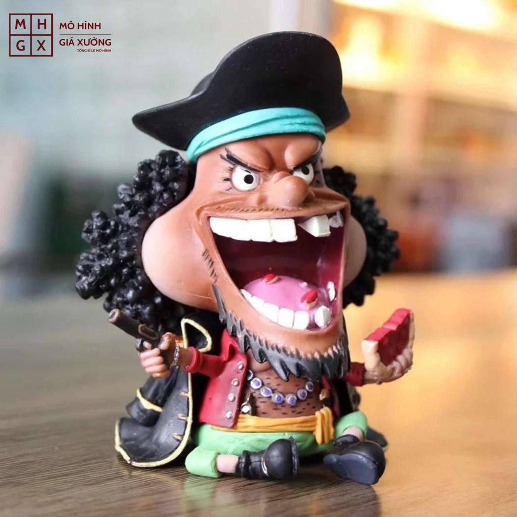 Mô hình One Piece chibi Râu Đen cực dễ thương cao 10cm , figure one piece , mô hình giá xưởng