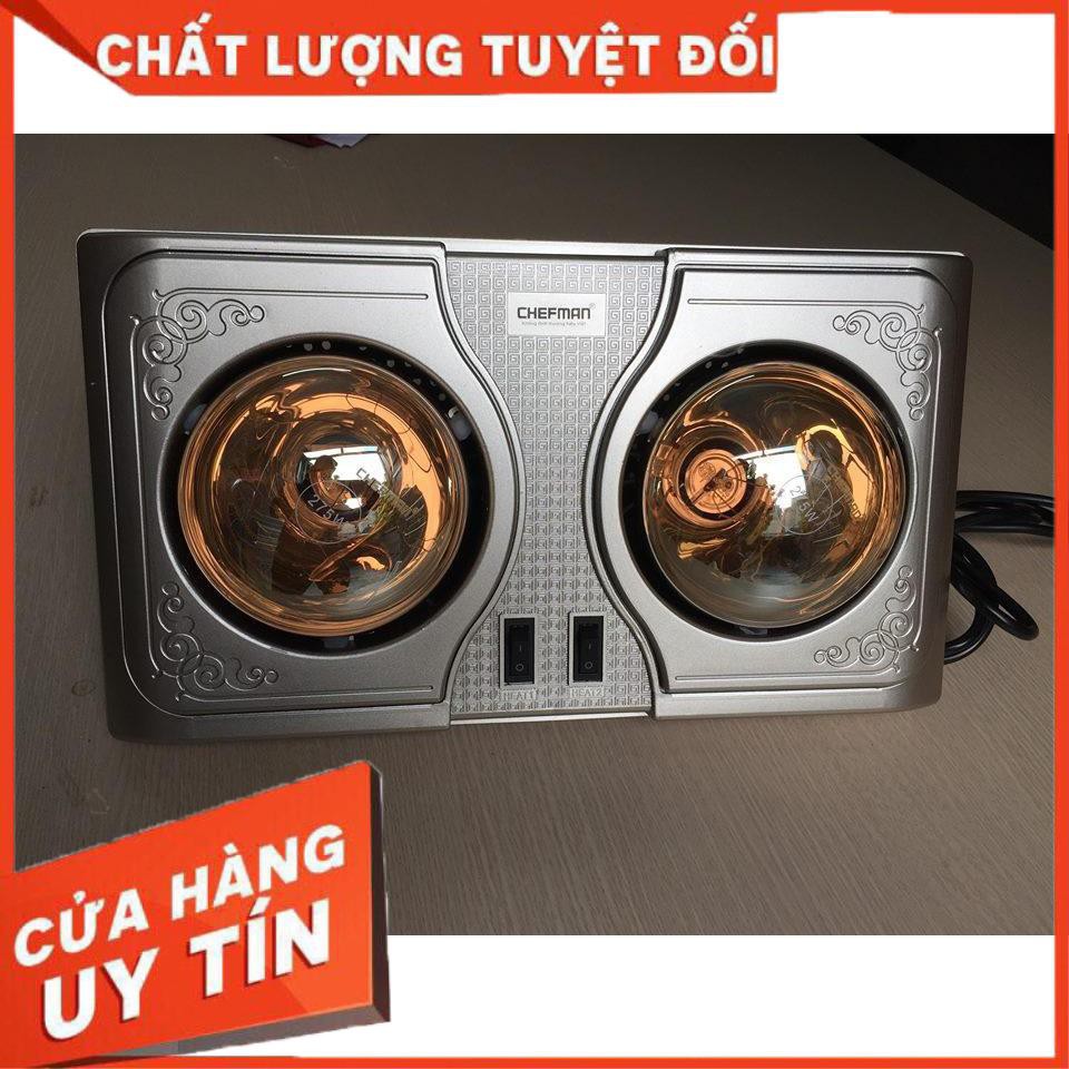 [XẢ KHO+FREE SHIP] Đèn Sưởi Nhà Tắm 2 Bóng 3 bóng Chefman