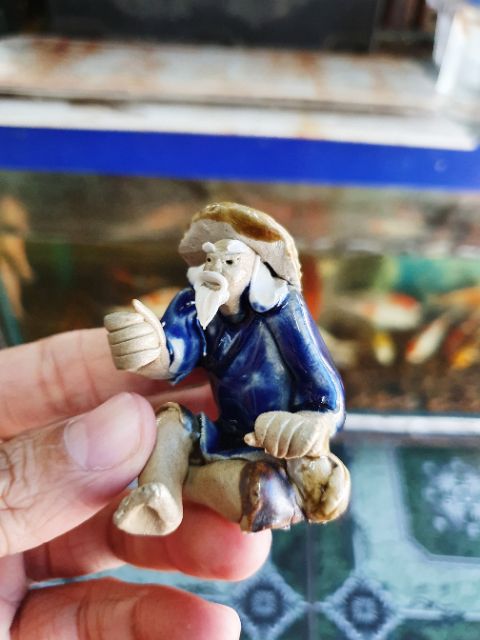 ÔNG CÂU CÁ TRANG TRÍ HỒ CÁ NON BỘ CAO 5CM