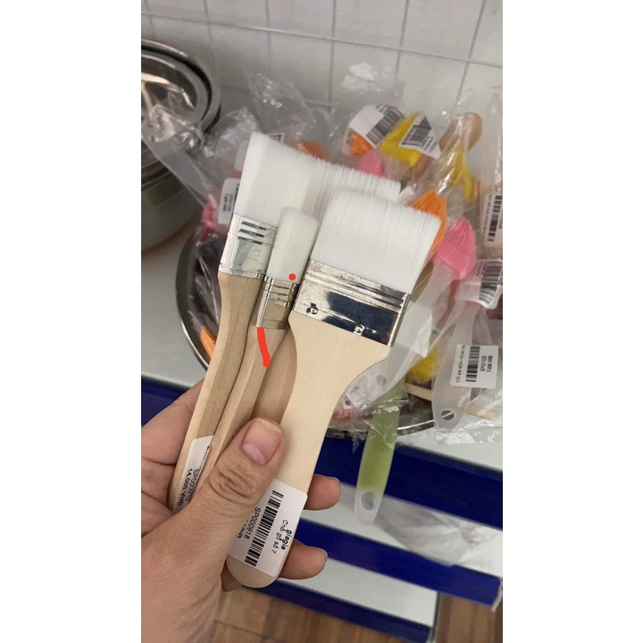 Chổi Phết Bánh Cán Gỗ Các Cỡ