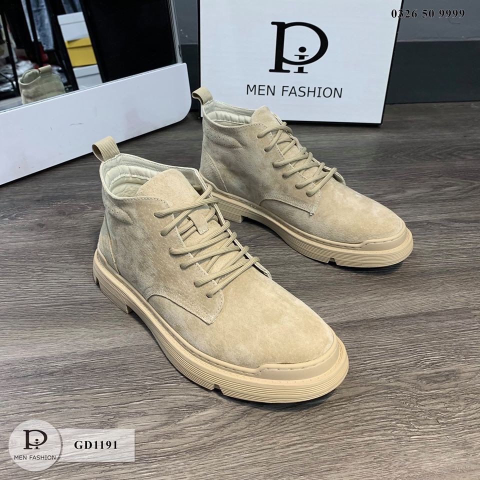Giày nam da lộn cổ cao dáng sneaker thể thao cao cấp GD1191 shopquanaonam | BigBuy360 - bigbuy360.vn