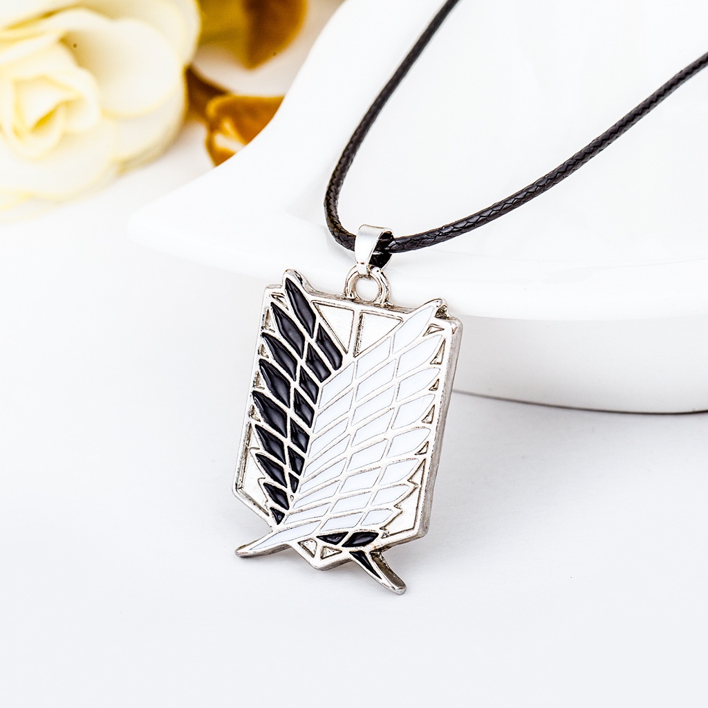 Vòng cổ Mặt Lông Vũ Màu Vàng/Bạc Thời Trang Hàn Quốc Cho Cặp Đôi