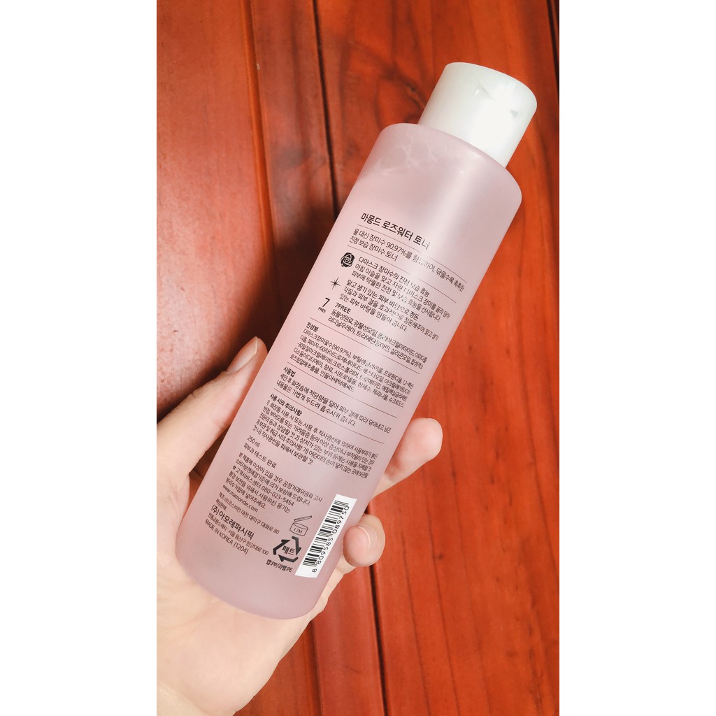 NƯỚC HOA HỒNG Mamonde Rose Water Toner 250ml - Siêu dưỡng ẩm, duy trì làn da khoẻ