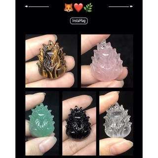 Mặt dây Hồ ly chúa Rose Mắt Hổ