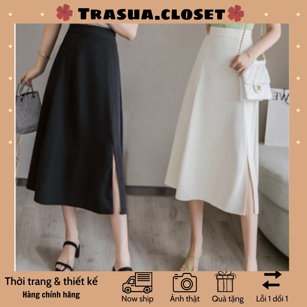 Quà tặng kèm 1 chun buộc tóc xinh xắn chun buộc tóc nhiều màu ngẫu nhiên phong cách cho nữ chân váy midi xẻ tà dài TS025 | BigBuy360 - bigbuy360.vn