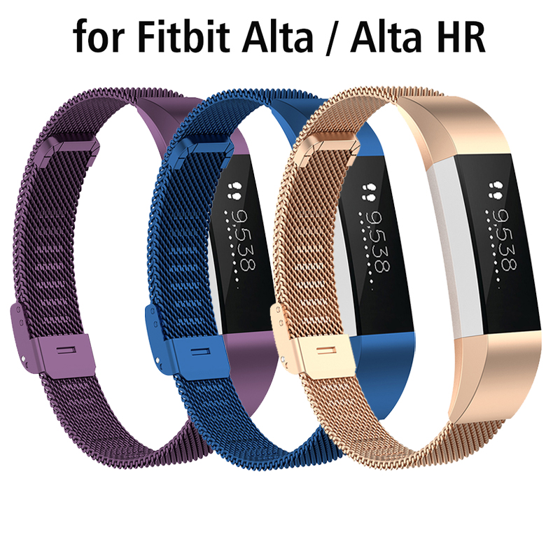 Dây Đeo Inox Dạng Lưới Cho Đồng Hồ Thông Minh Fitbit Alta / Alta Hr