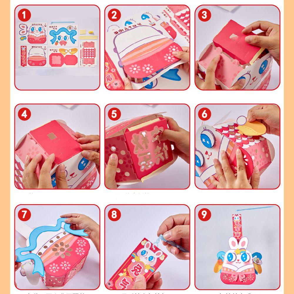 Lồng Đèn Dạ Quang Thủ Công Phong Cách Trung Hoa Cổ Điển Cho Bé