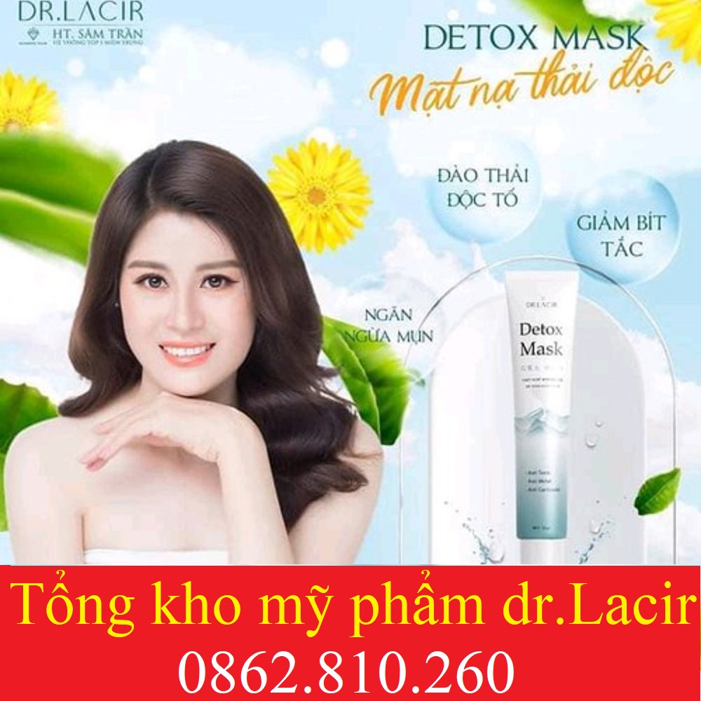 Mặt Nạ Thải Độc Detox Mask Drlacir- DR LACIR Hộp 20gram,Giúp thải độc da,làm sạch độc tố dưới da,giảm kích ứng