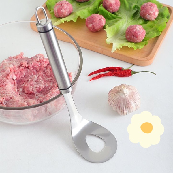 Thìa Nặn Thịt Viên, Làm Mộc, Nĩa Nặn Mộc Có Móc Store4girls