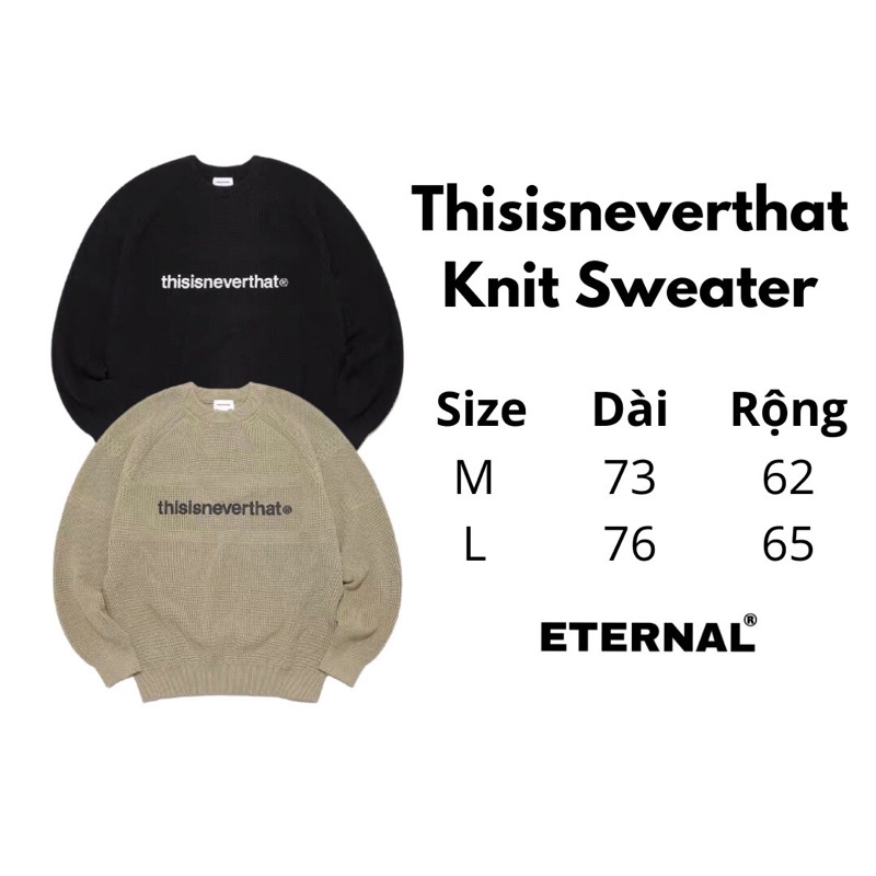Áo sweater len brand Hàn Thisisneverthat