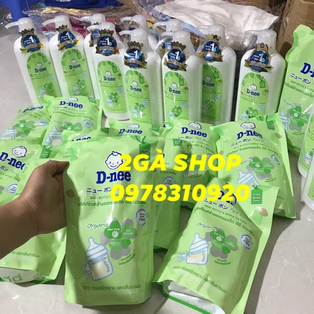 Nước rửa bình sữa cho bé  Dnee 600ml có check mã vạch