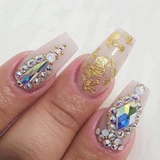 set giấy bạc trang trí nail