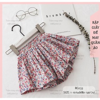 RG233_Rập giấy may quần váy bé gái