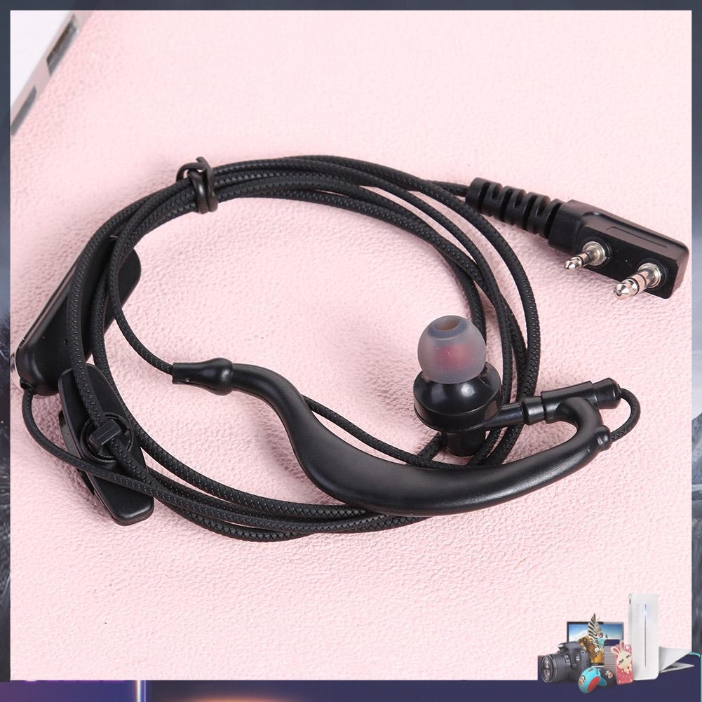 Tai nghe nhét tai hình chữ G có mic 2pin cho bộ đàm Baofeng Kenwood Radio