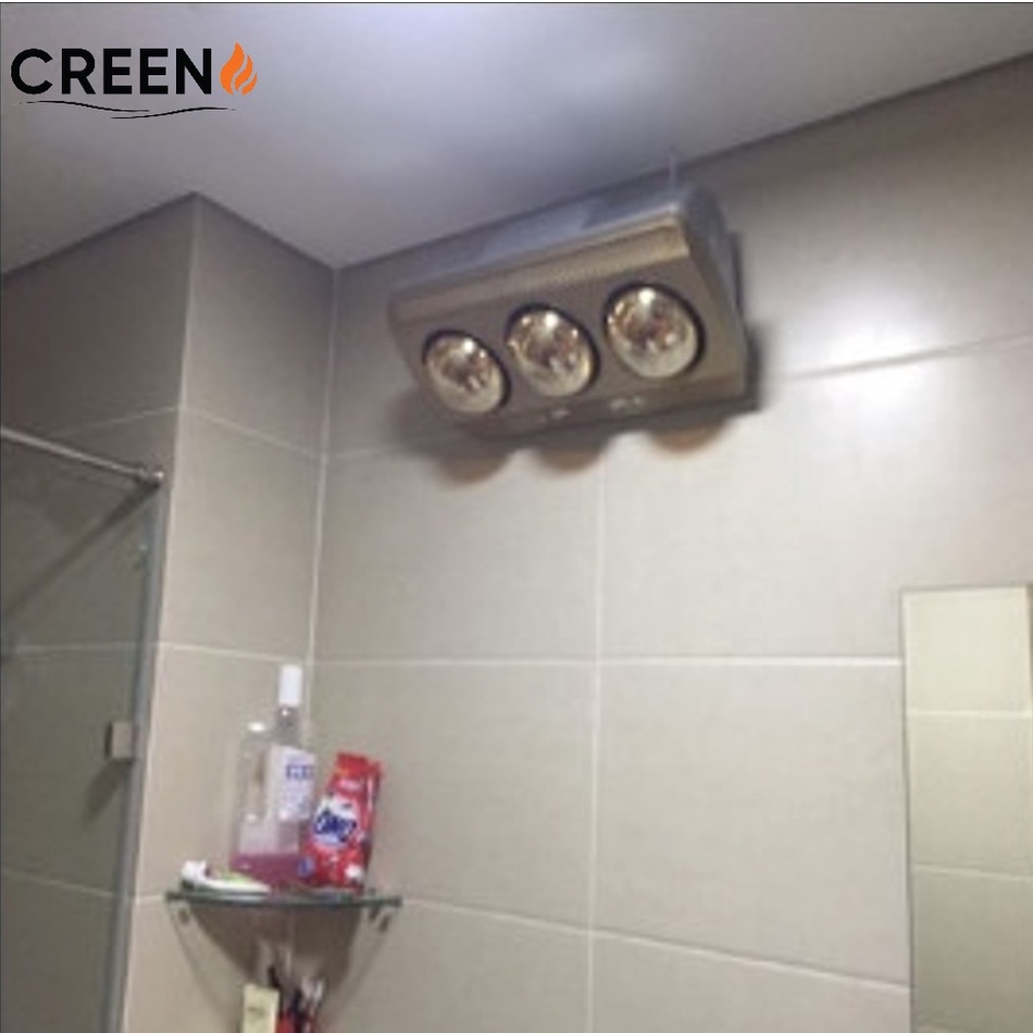 Đèn sưởi nhà tắm, máy sưởi CREEN Chống Lóa, Chống Bỏng,Chống Thấm Nước