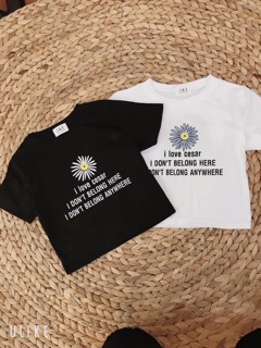 Áo croptop hoa cúc