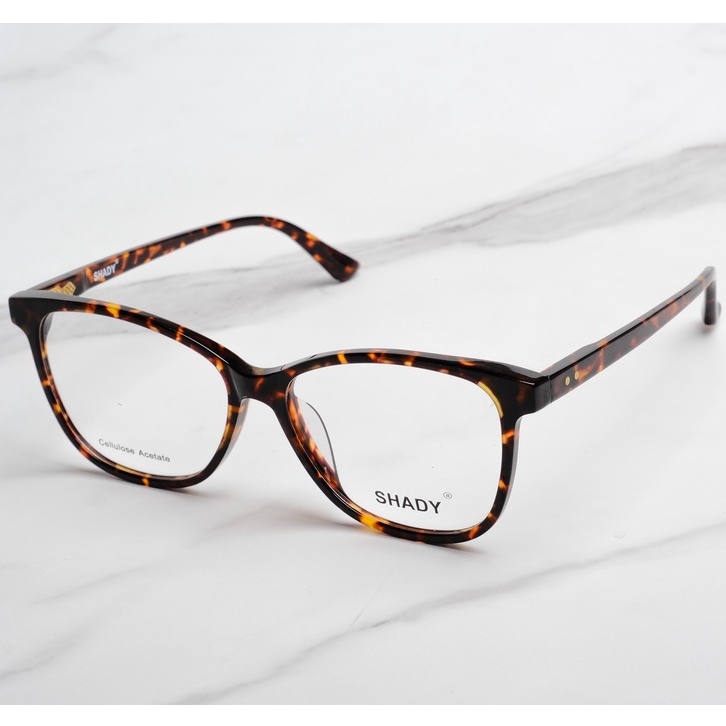 Gọng Kính Cận Nhựa Acetate Shady Unisex G1768 (Đen)