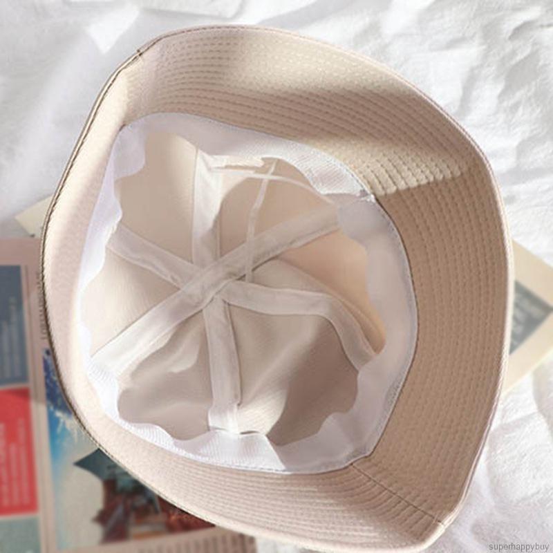 Nón Bucket Màu Trơn Thời Trang Mùa Hè Cho Phái Nữ