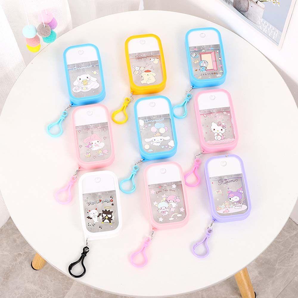 Bình Xịt Nước Hoa Rửa Tay Bằng Nhựa Hình Thẻ Bài Hoạt Hình Khử Trùng Có Thể Đổ Đầy