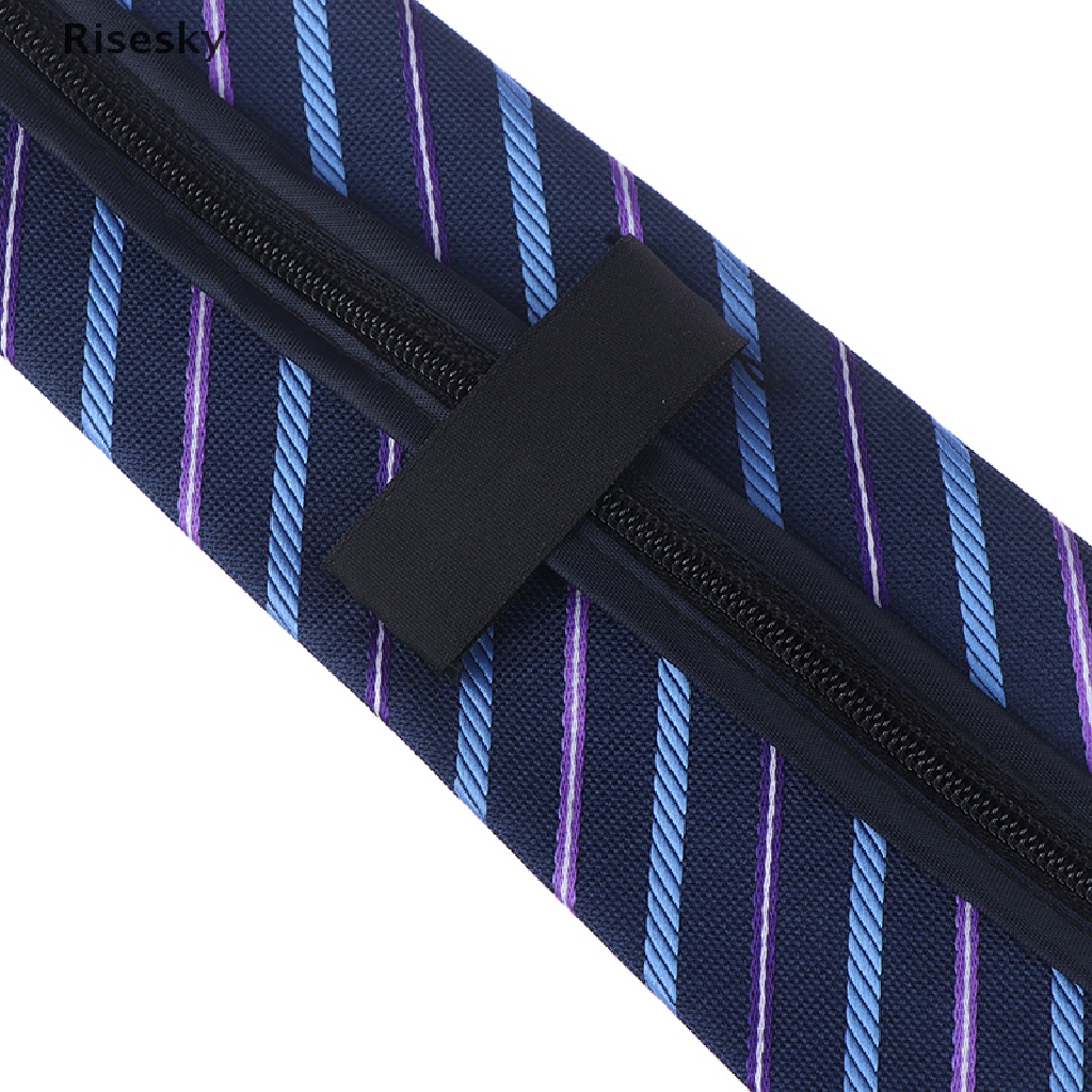 Cà Vạt Sọc Trơn Có Khóa Kéo Thời Trang Công Sở Cho Nam