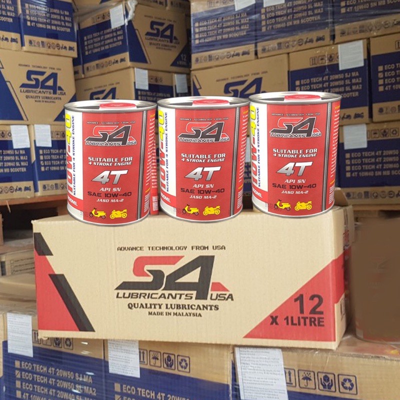 Nhớt Xe Máy S4 Nhập Khẩu Thương Hiệu USA 10W-40 0,8L