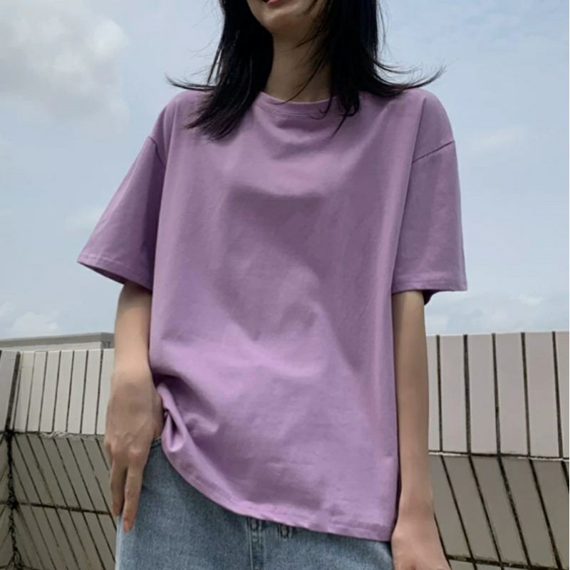 Áo thun Trơn nhiều màu cotton