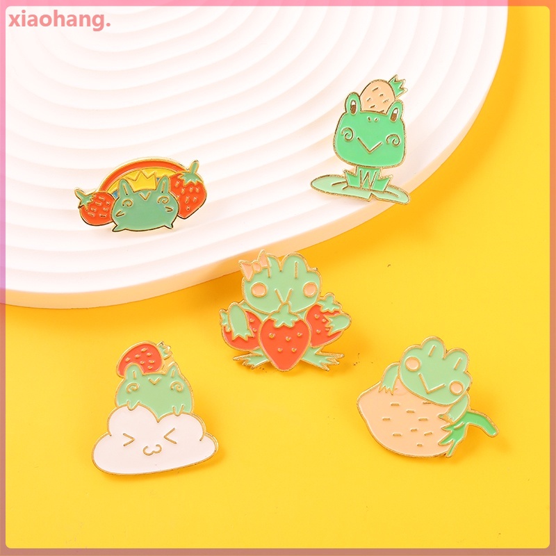 Ghim cài áo hình ếch hoạt hình dễ thương