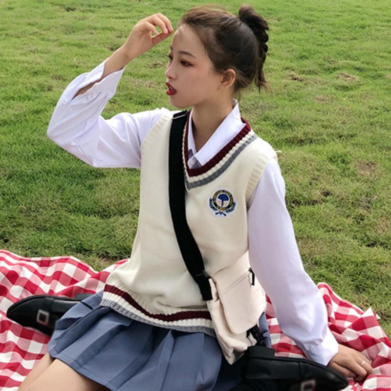 Áo Len Không Tay Cổ Chữ V Form Rộng Thời Trang Trẻ Trung | BigBuy360 - bigbuy360.vn