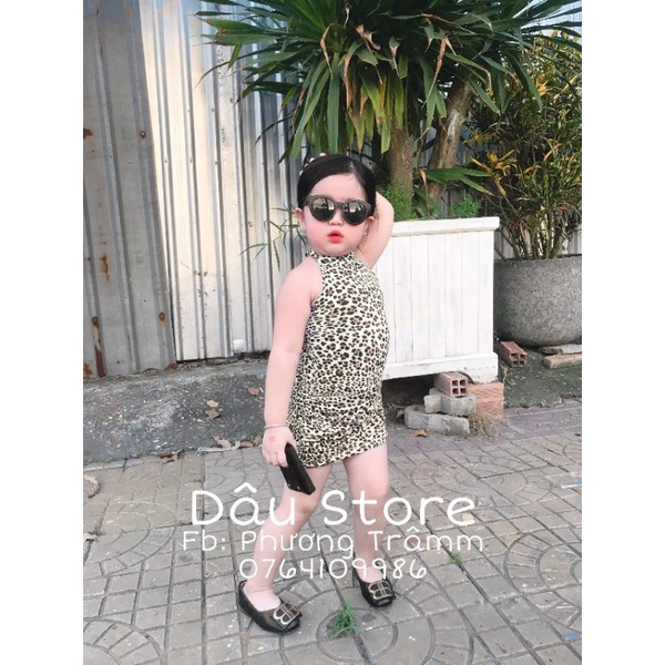 ĐẦM BEO BODY CỔ YẾM CHO BÉ 7-25KG