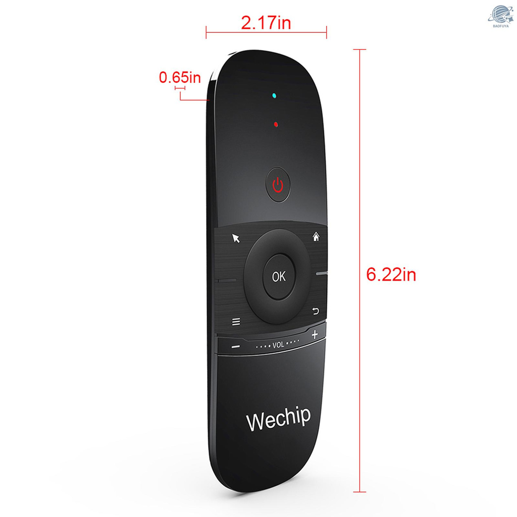 Điều Khiển Từ Xa Wechip W1 2.4g 6 Trục Cho Tv Box Thông Minh Android Tv Laptop Pc